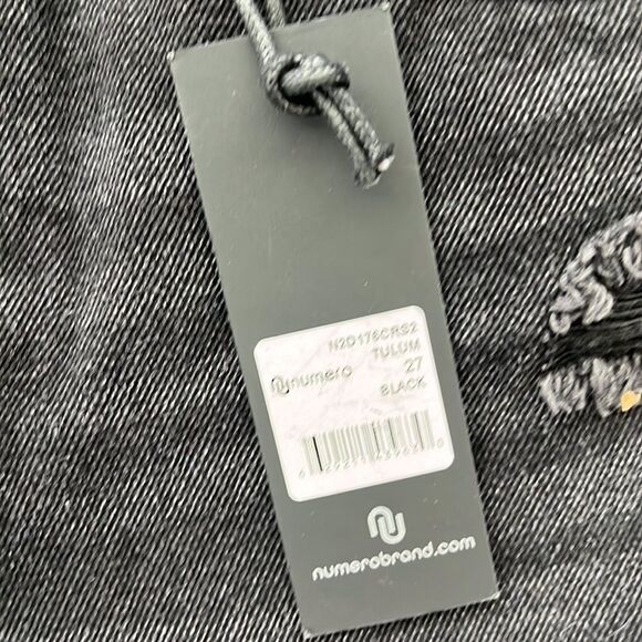 Numero‎ Jean Shorts Womens Size 27 Black Tulum High Rise Relaxed Fit - Picture 2 of 8